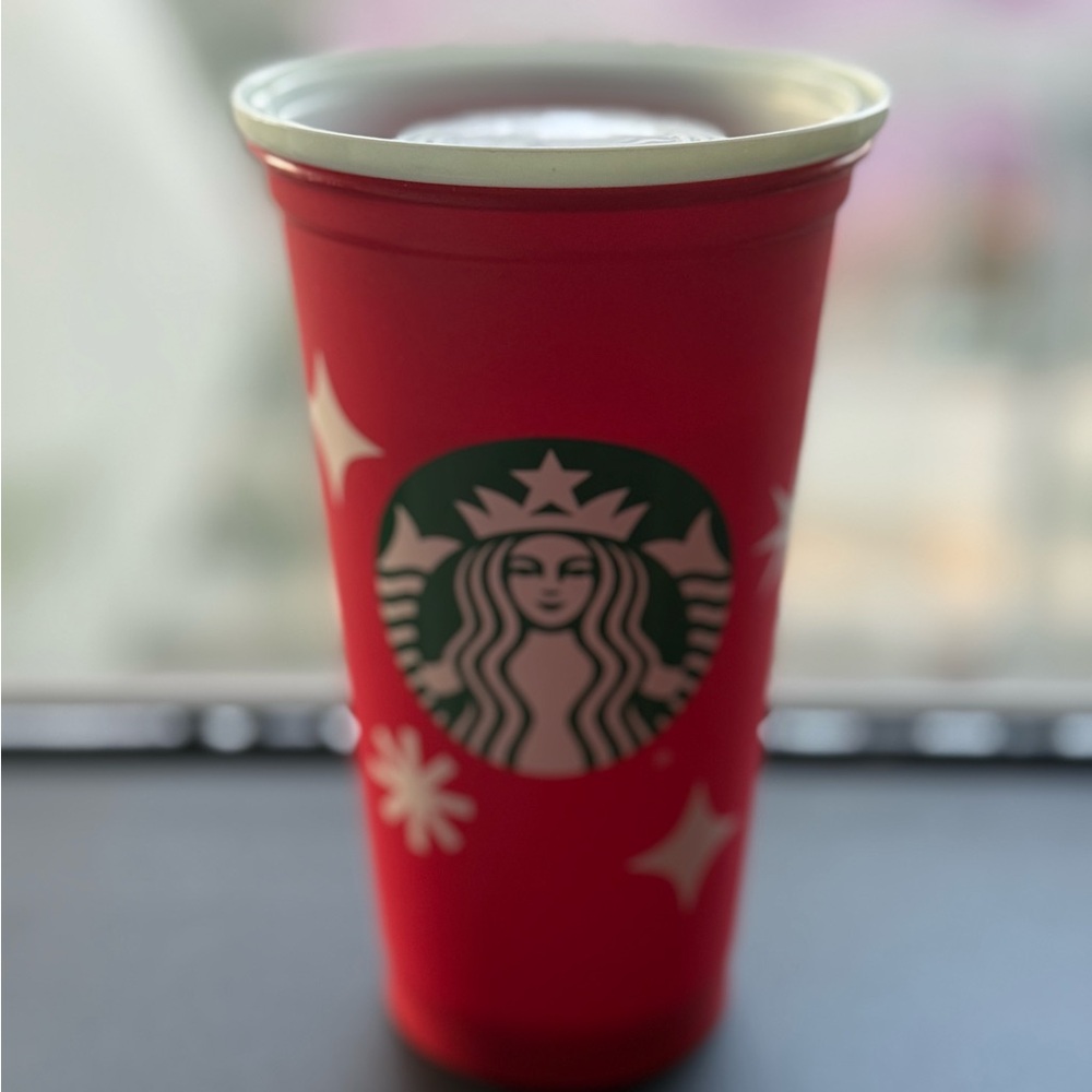 Starbucks Vibrant Red Tumbler with Logo